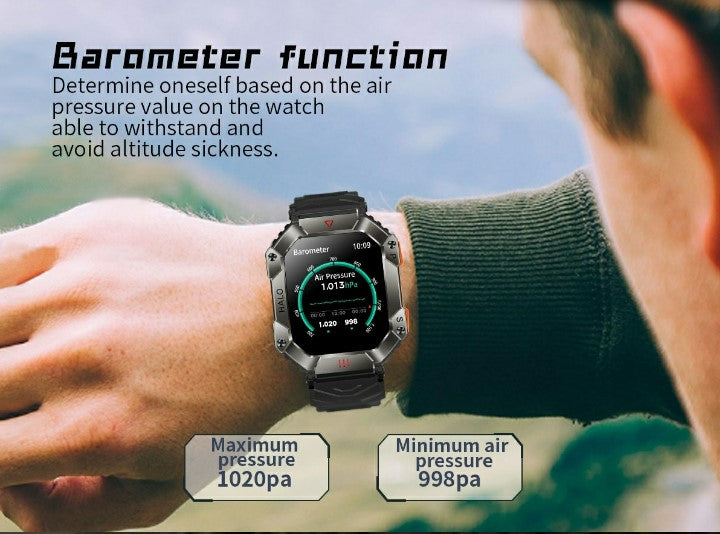 KR80 Bluetooth HD Heal Monitoring Smart Watch - Vinyl_8