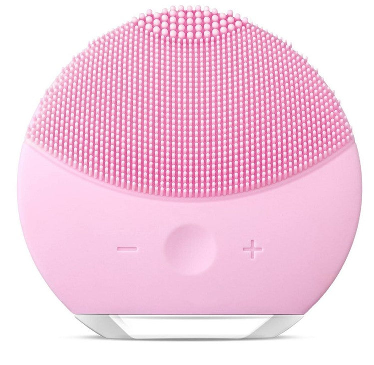 Facial Cleansing Brush Sonic Vibration Facial Brush Massaging - Pink_0